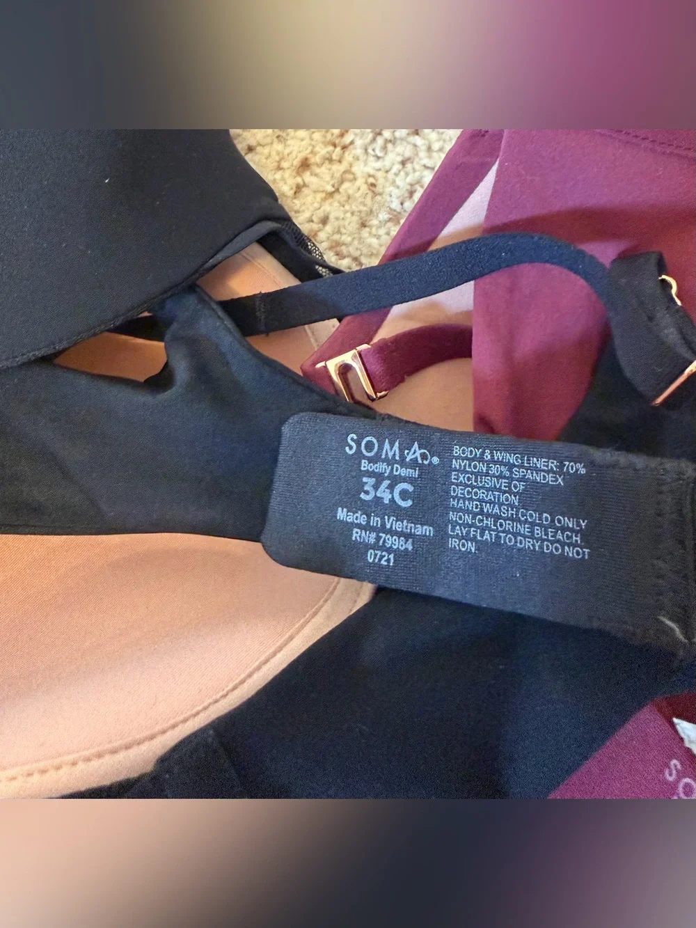 Soma Bra Multipack (Perfect Coverage and Bodify Demi styles) 34C
